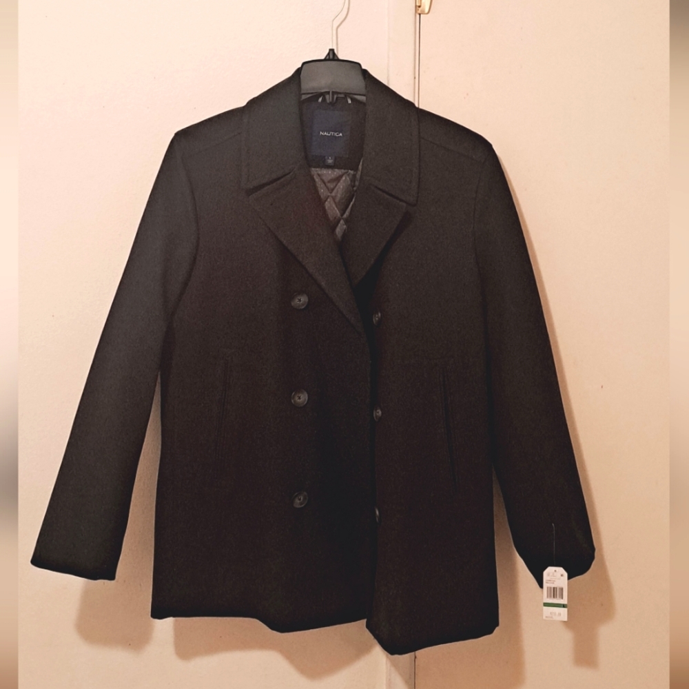 Nautica Pea coat, men's size LG,